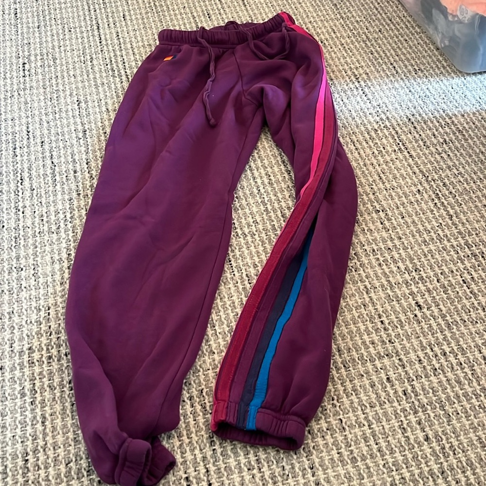 Purple sweatpants